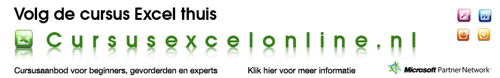 Bekijk het aanbod voor de cursus Excel online